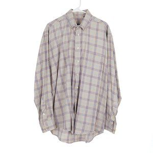 Burberry London Houndstooth Men's Button Down Size Large